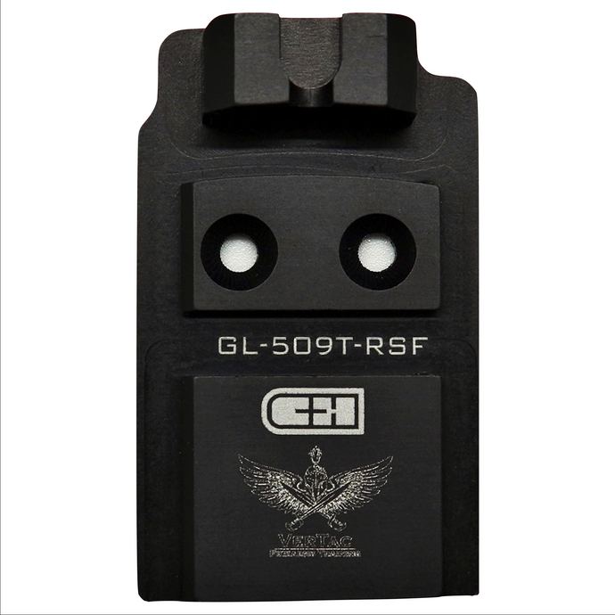 C&H Precision 509T Glock MOS Plate (Rear Sight Forward) - VerTac Training and Gear